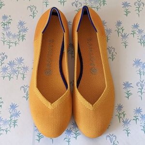 Rothy's Round Toe Flats Lemondrop Yellow 9